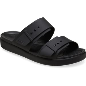 Crocs Brooklyn Buckle Damen Schwarze Sandalen