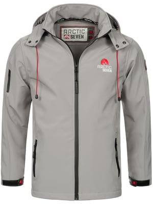 Arctic Seven Herren Softshell Jacke Hellgrau