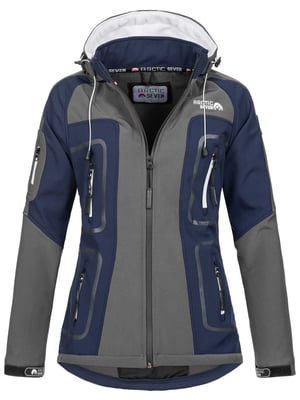 Arctic Seven Damen Softshell Jacke Grau-Navy
