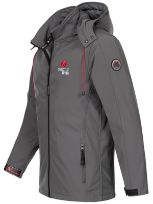 Arctic Seven Herren Softshell Jacke Dunkelgrau