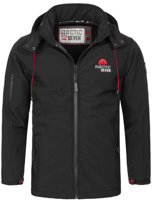 Arctic Seven Herren Softshell Jacke Schwarz