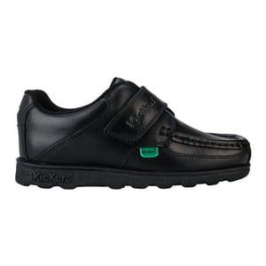 Kickers - Jungen Schuhe "Fragma Lo", Leder (Schwarz)