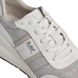 Mabel Damen-Sneakers aus Leder und Mesh mit glänzender Kette 43S4MBFSBD