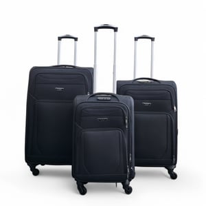 Reisekoffer-Set aus weichem, leichtem Nylon mit 4 Rädern, Urlaubskoffer