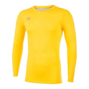 Umbro - "Elite" Base Layer Oberteil V-Ausschnitt für Herren (Gelb)