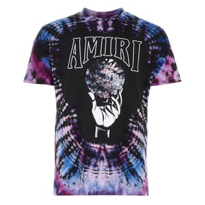 Amiri Crystal Ball SS Logo Tie-Dye Lila T-Shirt