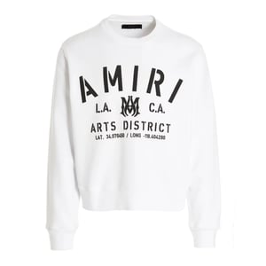 Weißes Sweatshirt mit Amiri-Schablonenlogo