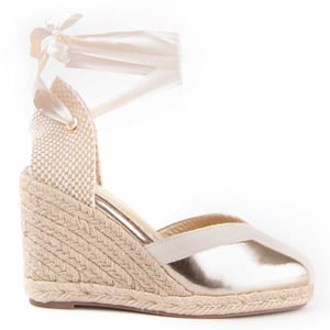 Montevita Balenci2 Wedge Espadrille Gold