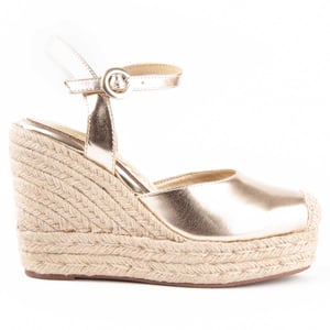 Montevita Balenci Wedge Espadrille Gold