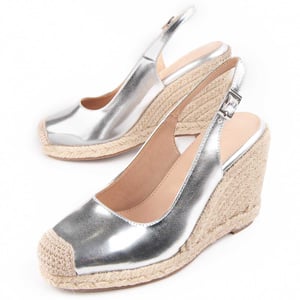 Montevita Wedge Espadrille Balenci5 Silber