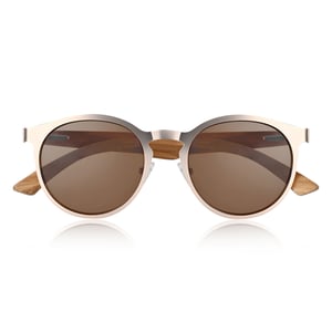 Earth Wood Reine Polarisierte Sonnenbrille - Walnuss/Braun