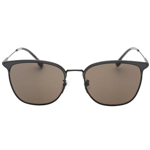 Hugo Boss - Sonnenbrille mit dunklem Ruthenium-Grau-Rahmen und grauen Gläsern