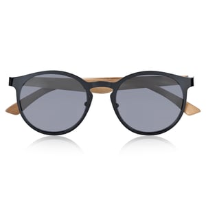 Earth Wood Reine Polarisierte Sonnenbrille - Dunkelbraun/Schwarz