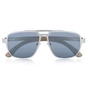 Earth Wood Avila Polarisierte Sonnenbrille - Dunkelbraun/Schwarz