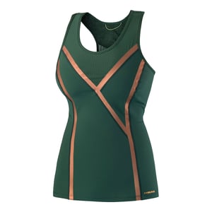 Head Performance Damen Grünes Tennis-Sporttop