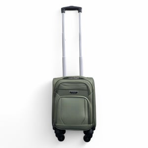 Leichtgewichtige Nylon-Softshell 4-Rad Unterseat Kabinenkoffer Urlaubskoffer
