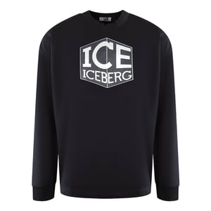 Ice Iceberg Cube Logo Schwarzes Sweatshirt