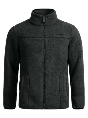 Arctic Seven Herren Sherpa Fleecejacke – Warme Outdoorjacke mit Zipper – Anthrazit
