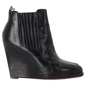 Givenchy Keilstiefeletten aus schwarzem Leder