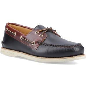 Sperry Authentic Gold Cup Herren Bootsschuhe Aus Schwarzem/Braunem Leder