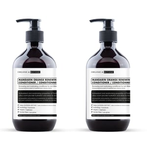 Bio & Botanisch Mandarin Orange Erneuerndes Shampoo 500ml x 2 Duo-Pack