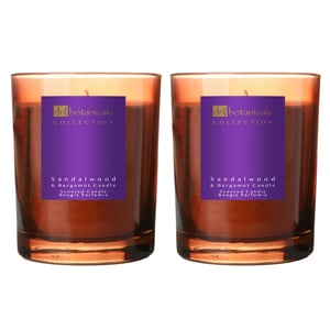 Dr Botanicals Sandelholz Bergamot Kerze 200g x 2 Duo Pack