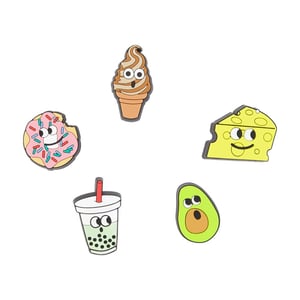Lichtaktive Food Friends 5er-Pack Jibbitz - Crocs - PVC - Mehrfarbig