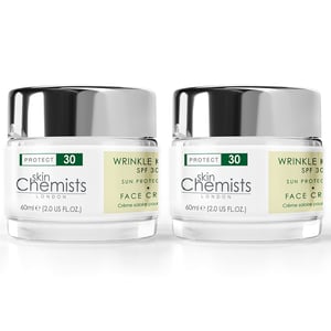 skinChemists Faltenkiller Sonnenschutz Tagescreme SPF 30 60ml x 2 Duo Pack