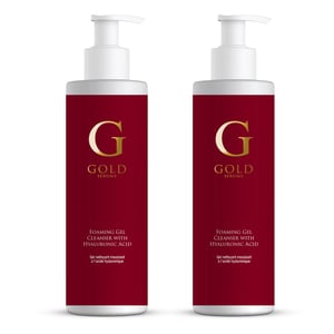 Goldserum Schäumender Mousse-Reiniger mit Hyaluronsäure 200ml x 2 Duo-Pack
