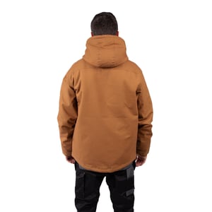 Caterpillar Kapuzen-Sherpa-Fleecejacke für Herren in Bronze