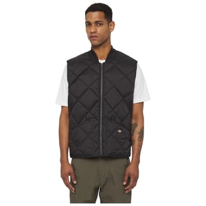 Dickies Diamantgestepptes Weste Herren Schwarz Gilets