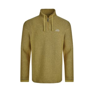 Weird Fish - "Cruiser" Pullover mit kurzem Reißverschluss für Herren (Antikes Moss)
