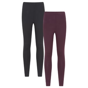Mountain Warehouse - Leggings 2er-Pack für Damen (Beerenrot)