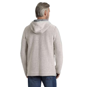 Weird Fish - "Bakersfield" Kapuzenpullover Knopfhals für Herren (Ecru)