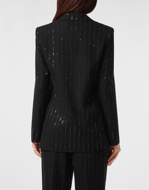 Pailletten Boyfriend Fit Blazer
