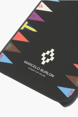 iPhone-Hülle FLAGS SIDES 7 mit geprägtem Aufdruck in Schwarz