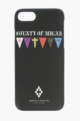 iPhone-Hülle FLAGS SIDES 7 mit geprägtem Aufdruck in Schwarz