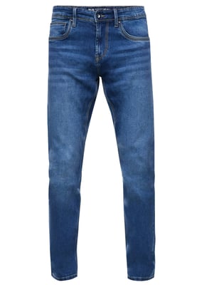 Royal Blue Used Jeans Hose "MELVIN" Slim Fit Cotton-Stretch