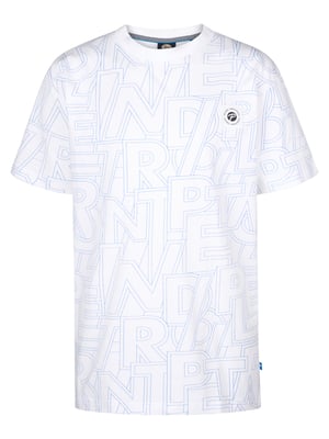 Petrol Industries - T-Shirt mit Allover-Muster Hibiscusbreeze  Jungen -  Weiß