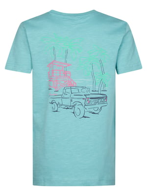 Petrol Industries - T-Shirt mit Rückenaufdruck Tealshore  Jungen -  Grün