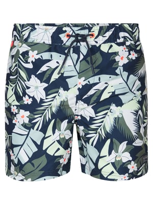 Petrol Industries - Badehose mit Allover-Muster Covecrest Herren - Grün
