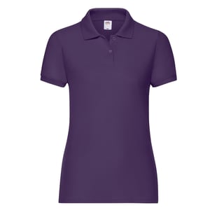 Fruit of the Loom - "Lady Fit 65/35" Poloshirt für Damen (Violett)