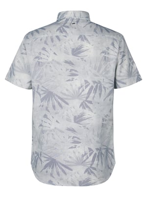 Petrol Industries - Hemd mit Allover-Muster Seafoamview Herren - Blau