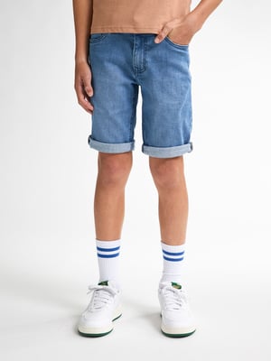Petrol Industries - Bassano Denim Shorts Teal Jungen - Blau