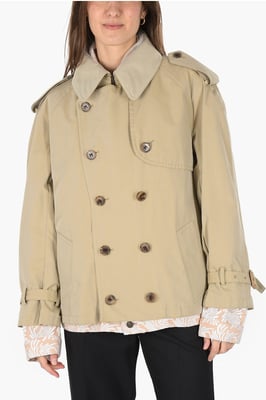 MM0 Mpaded Zweireiher-Blazer mit Innennetz in Beige