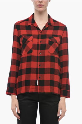 Kariertes FLUID CHAMOIS Camicia in Rot