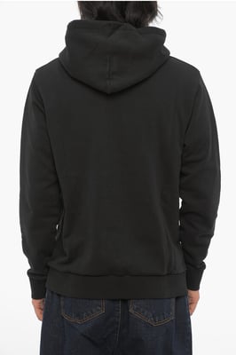 Baumwoll-Hoodie ECLIPSE mit aufgesetzter Tasche in Schwarz