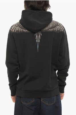 Regular Fit GRIZZLY WINGS Hoodie in Schwarz