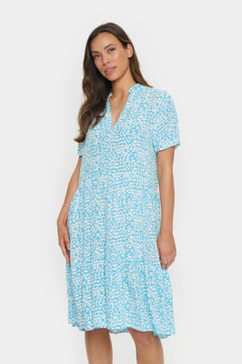 Kleid mit lockerer Passform blue
