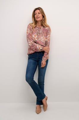 Langarm-Bluse Regular fit pink